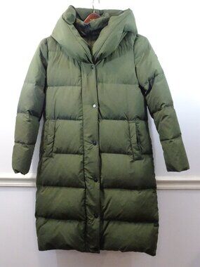 Lauren Ralph Lauren Coat Womens M Green Puffer Duck Down Feather Preppy Luxury